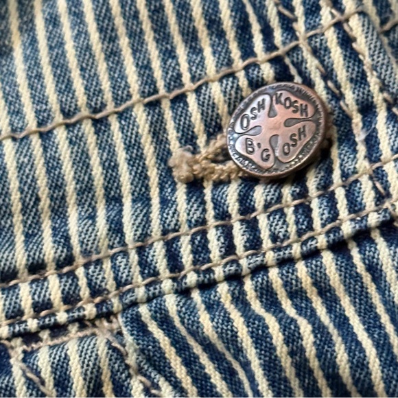 OSHKOSH Baby Vintage Style Overalls Stripes Stripy - Picture 6 of 10